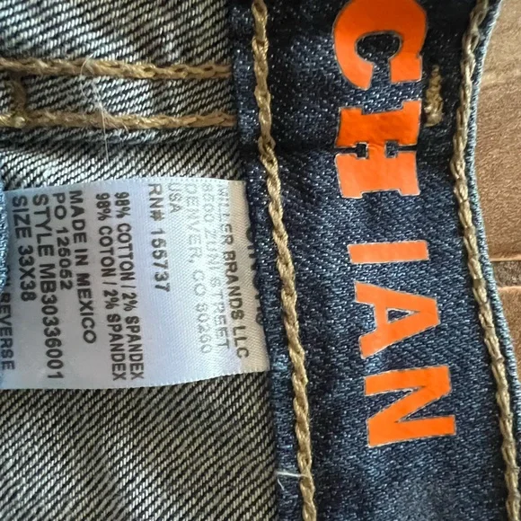 Cinch Men's Dark Blue Bootcut Jeans - Picture 5 of 6